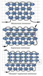 Украшения из бисера кирпичное плетение