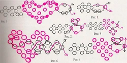 Сердечко из бисера на леске для начинающих