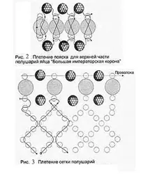 Корона российской империи из бисера