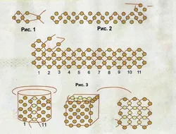 Плести Из Бисера Крестиком Для Начинающих