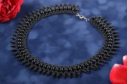 Ожерелье Из Бисера Черно Белое