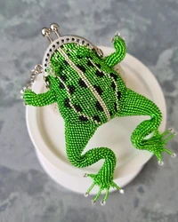 3D Лягушка Из Бисера