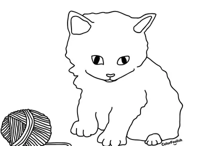 Разукрашка кот