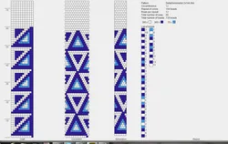 Орнамент для жгута из бисера