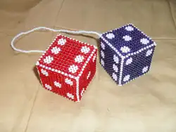 Кубик из бисера объемный