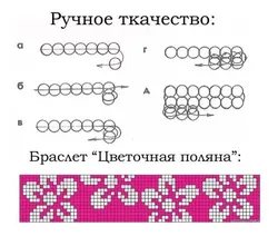 Принты на браслет из бисера