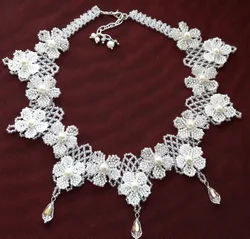 Ожерелье из бисера свадебные