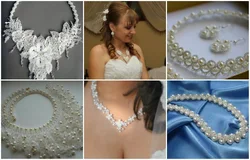 Ожерелье из бисера свадебные