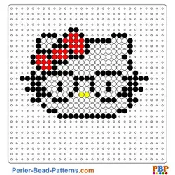 Сделать hello kitty из бисера