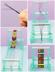 Плетение браслетов из бисера на станке для начинающих