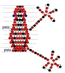 Плести из бисера лягушку