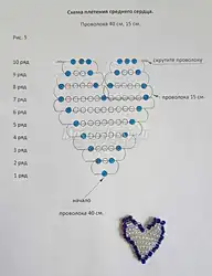 Кольцо Из Бисера На Леске Сердечко