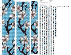 Жгут из бисера широкий браслет