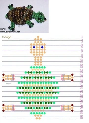 Черепашка из бисера для детей