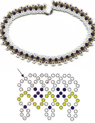 Кулоны и ожерелье из бисера