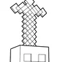 Логотип Майнкрафт Раскраска