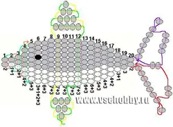 Дельфин Из Бисера Для Начинающих Плоский