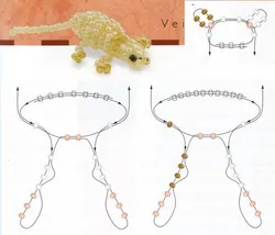 Сделать хомяка из бисера