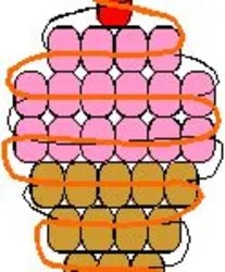 Плетение из бисера параллельное плетение мороженое