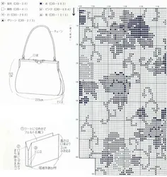 Узор для сумки из бисера