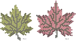 Цветочки из бисера мозаичное плетение
