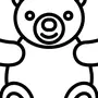 Медведь картинка для детей раскраска