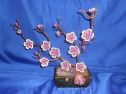 Цветки сакуры своими руками из бисера