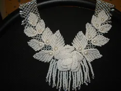 Красивое Ожерелье Из Бисера