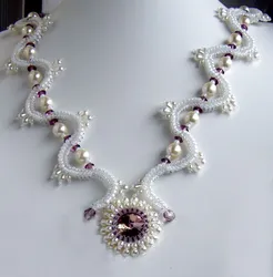 Красивое Ожерелье Из Бисера