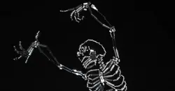 Котик скелет из бисера