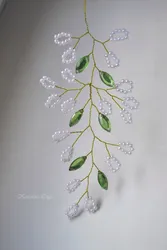 Цветы плетущиеся из бисера на стену