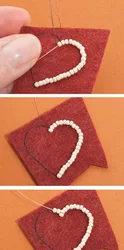 Плетение из бисера кольца с сердечком пошагово