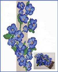 Цветы из бисера мозаичное плетение из бисера