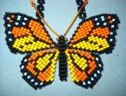 Плетение из бисера объемная бабочка