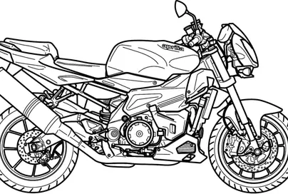 Раскраска мотоцикл