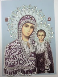 Икона Казанской Божьей Матери Из Бисера