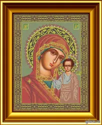 Икона казанской божьей матери из бисера
