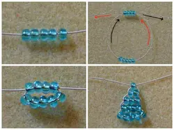 Плетение из бисера браслеты для начинающих пошагово
