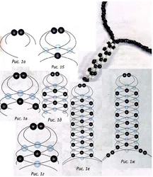 Колечки из бисера крестиком картинки