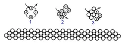 Колечки из бисера плетение крестиком в 2 ряда