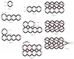 Какие кольца можно сплести из бисера крестиком