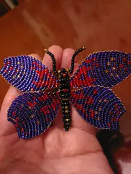 Бабочки Из Бисера Картинки