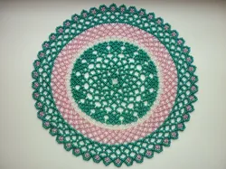 Плетение круг из бисера