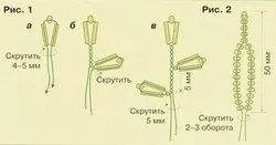 Колечко колосок из бисера