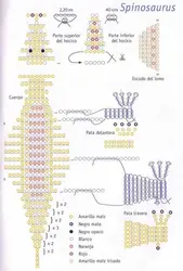 Сделать из бисера динозавра