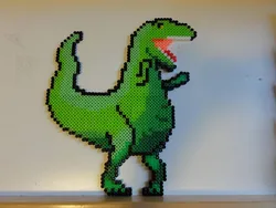 Сделать из бисера динозавра