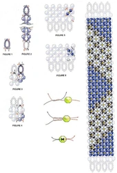 Сплести из бисера широкий браслет для начинающих пошагово