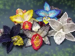 Мк орхидеи из бисера мозаичным плетением