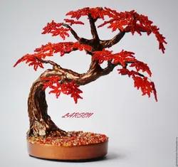 Красное Дерево Из Бисера Своими Руками