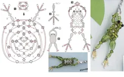 Сережки Лягушки Из Бисера